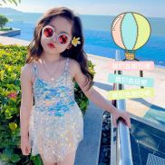 Trẻ em áo tắm cô gái 2023 Net người nổi tiếng nàng tiên cá bé bãi biển ống
