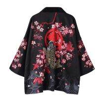 เสื้อผ้าชุดแฟนซีซามูไรเสื้อคาร์ดิแกน Kimono ญี่ปุ่น Yukata ชายเสื้อแจ็คเก็ตกิโมโน Ykiyo เสื้อเสื้อคลุมกิโมโนผู้ชาย Yukata Haori FF2305