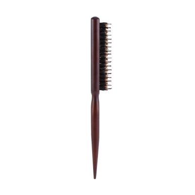 Fluffy Hairdressing Hair Comb Bristle Boar Brush Tool Wood Barber Natural Handle