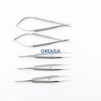 8Pcs/Set 10.5CM Ophthalmic Micro Tweezer Forceps 12.5Cm Needle Holder Ophthalmic Scissors Microsurgical Dental Instruments