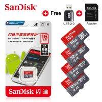 [HOT TALQQQWWEGE 583] 100 SanDisk 128GB A1เมกะไบต์/วินาที120การ์ดกล้องการ์ดความจำ16GB 32GB 64GB ไมโครการ์ด Sd คลาส10 UHS-1แฟลชการ์ดไมโคร SD TF/การ์ด Sd