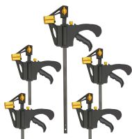 6Inch 2/4/6/8/10Pc New Woodworking Clamp Bar F Clip 4 Inch Hard Grip Quick Ratchet Wood Working DIY Tool Carpenter Set