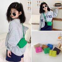 Candy Color Mini Kids Tote กระเป๋าถือ Pu Little Girl กระเป๋าสะพาย กระเป๋าสะพายเด็กเกาหลี