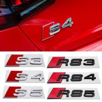 For Audi Sline S3 S4 S5 S6 S8 RS3 RS4 RS5 RS6 RS8  A3 A4 A5 A6 Car Sticker Metal Emblem Auto Rear Trunk Badge Decal Decoration