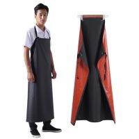 PVC Leather Waterproof Apron Thickened for Men woman Anti-fouling Oil-proof Restaurant Cooking Chef Apron Clean Apron Aprons