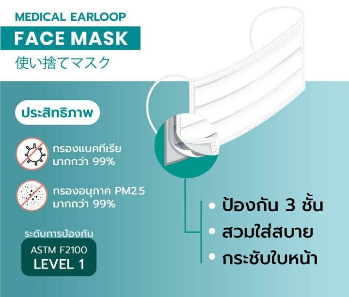 พร้อมส่ง-face-mask-หน้ากากอนามัย-ป้องกันไวรัส-หน้ากากอนามัยทางการแพทย์-อย่างหนา-ป้องกันถึง3ชั้น-5สีพร้อมส่ง