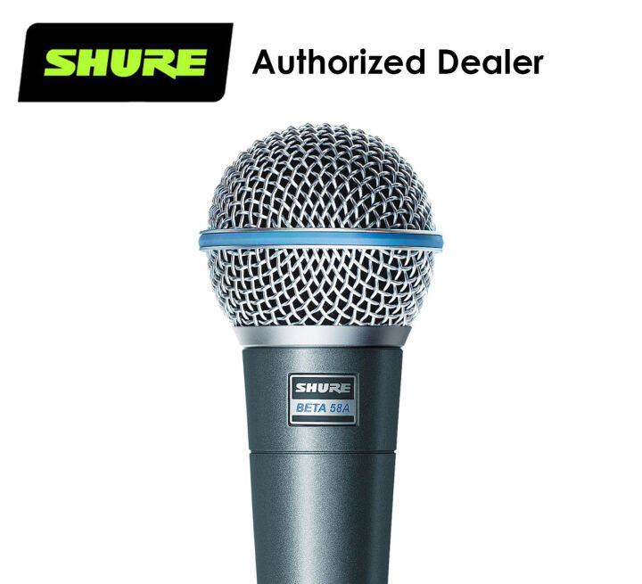 Shure BETA 58A Handheld Microphone Supercardioid Vocal Microphone (BETA