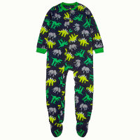 Childrens polar fleece boys and girls one-piece romper with feet one-piece romper warm pajamas spring, autumn and winter feet