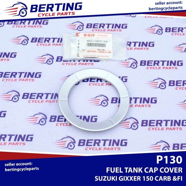 SGP FUEL TANK CAP COVER Suzuki Gixxer 150 Carb and FI Genuine 44211