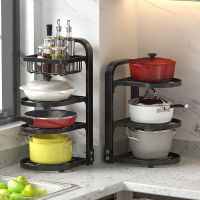 Stainless Steel Kitchen Pot Rack Organizer Sewer Special Pot Storage Cookware Holders Adjustable Counter Cabinet Rack Thick