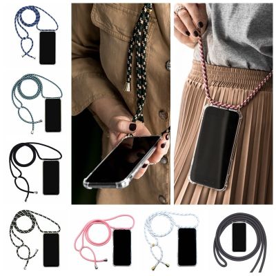 Cell Phone Case With Lanyard Necklace Shoulder Neck Strap Rope Cord For Xiaomi Mi 10 10T 9 lite Redmi 11 11S Note 7 8T 9S pro 12 Replacement Parts