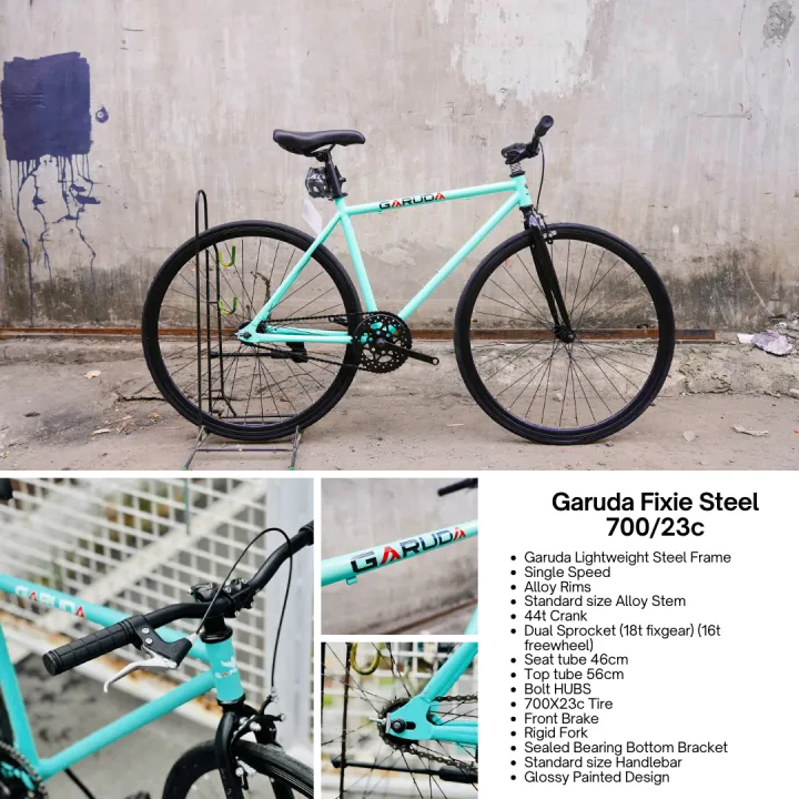 GARUDA FIXIE Bike 700/23c Outdoor Recreational Cycling Road Bike and