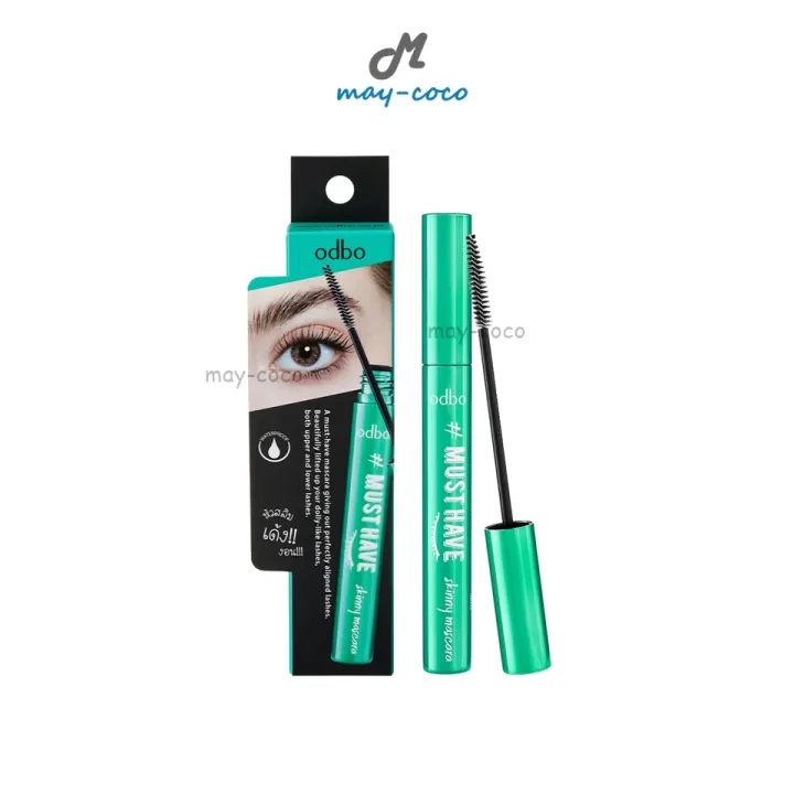 (สีดำ) มาสคาร่า ODBO Must Have Skinny Mascara ปัดขนตา หัวสลิม ขนตางอน