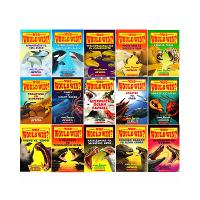 Guess who will win the 15 volume academic who would win? English original animal science series childrens interesting encyclopedia stem science picture book