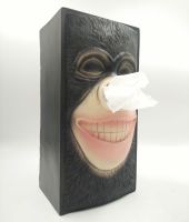 ❧ Easter Island Figure in Stone Tissue Box Fashion Home Decoration Napkin Box Stoneman Creative Personalized Tissue Box