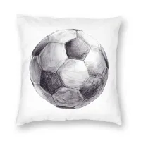 Soccer Ball Football Sports Watercolor Pillowcase Printing Polyester Cushion Cover Decoration Pillow Case Cover Home