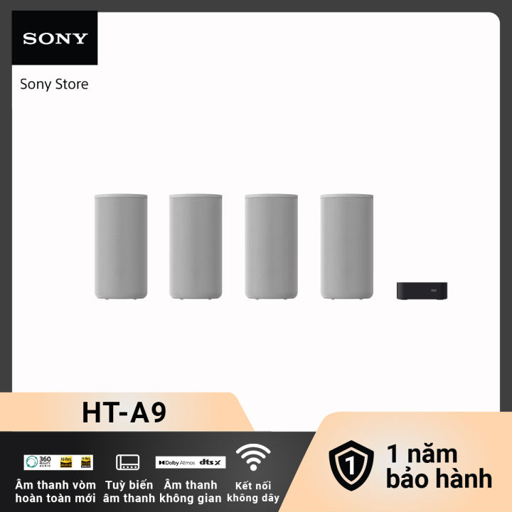 Hệ thống rạp hát tại nhà 360 Spatial Sound Mapping Dolby Atmos®/DTS:X® | Sony HT-A9