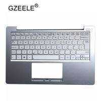 GZEELE ใหม่สำหรับ ASUS X201 X202 X202E X201E แทนที่แป้นพิมพ์ UK รูปแบบแล็ปท็อปปลอกหุ้มคีย์บอร์ดที่พักแขนด้านบน