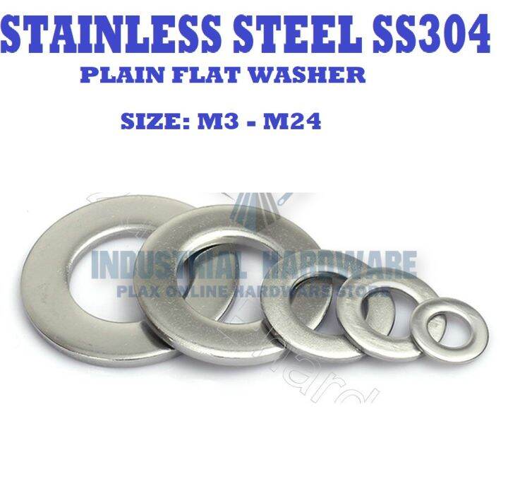 Flat Washer M3 M4 M5 M6 M8 M10 M12 M14 M16 M20 M22 M24 Stainless Steel