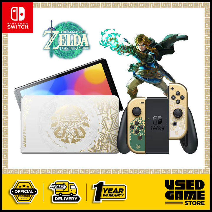 Nintendo Switch OLED Zelda Tears Of The Kingdom Special Edition [1 Year ...