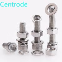 M4M5M6 stainless steel 304 cup head hexagonal bolt screw nut gasket set large full ball pad combination 10PCS