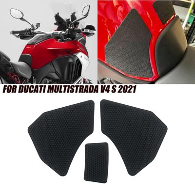 Motorcycle Knee Tank Traction Pads Fuel Grips Side Stickers for DUCATI MULTISTRADA V4 1100 1100S 1100 SPORT 2021-2022