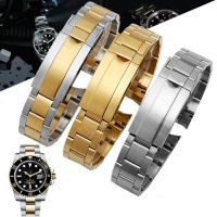 Watch Accessories Bracelet 20mm 21mm Metal Strap for Rolex Submariner Black Green Water Ghost Luxury Solid Steel watch chain