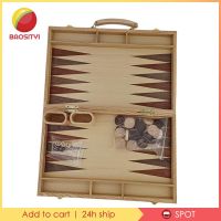 Wooden Backgammon Set Classic Traditional Premium Portable Medium for Adults