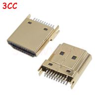 Socket Equipment HD for Spacing 1.6MM 19Pin Pins Row Connector 2 HDMI-compatible Interface Plug Male Pin 19 2-20pcs