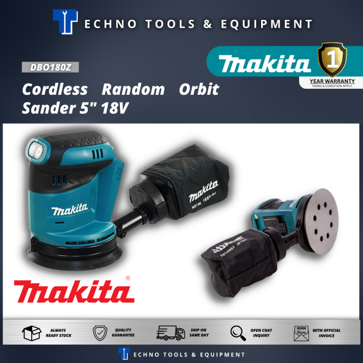 MAKITA DBO180Z Cordless Random Orbit Sander 5" 18V 1 Year Warranty