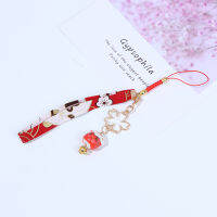 [Shelleys] สายโทรศัพท์ lanyard Daisy Flower Cat Bell โทรศัพท์มือถือแขวนเชือกเสน่ห์ตกแต่ง