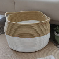 Big Cotton Rope Woven Flower Basket Flowerpot Round Storage Home Decoration Laundry Big Box Bamboo Baskets for Organizing Rattan