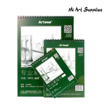 Mont Marte Thickened A5/A4/A3 Sketchbook 80 Sheets Art Drawing Paper Blank  Sketch Pad for Beginners Artists 110g - AliExpress