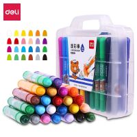 Deli water soluble oil painting stick washable hand crayon colorful stick set children 39;s color painting art supplies