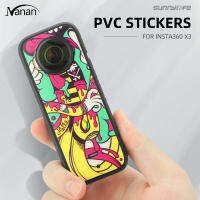 ⚡ จัดส่งที่รวดเร็ว ⚡ Pvc Stickers Decals Anti-scratch Protective Skin Film Accessories Compatible For Insta360 X3 Panoramic Camera