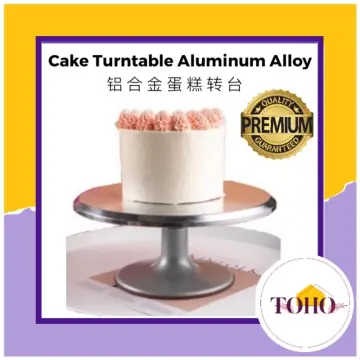 Tebru Aluminum Cake Decorating Stand, 12inch Aluminum Cake Turntable  Rotating Revolving Decorating Stand Pastry Baking Decor Tool, Cake Turntable