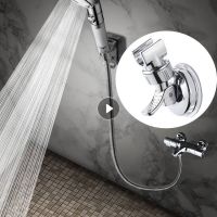 Ji[HOT HEZLXKILIIOWE 640] De Baño Cuporte Universal Para Cabezal De Ducha Acquesorio De Baño Cromado Con Ventosa Sin Perforación 360 °