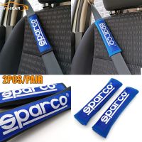 2ชิ้นผ้าฝ้ายหุ้มเข็มขัดนิรภัย SPARCO สไตล์แข่งรถเข็มขัดนิรภัยเข็มขัดนิรภัยปกแผ่นไหล่ปกสากล