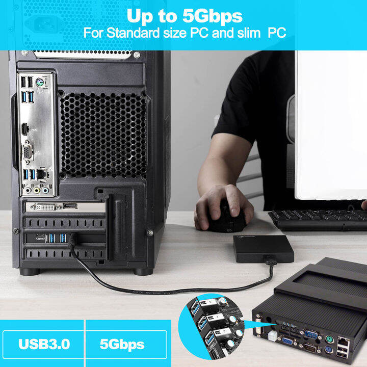 usb-3-0-type-c-พอร์ต-pci-e-การ์ดเอ็กซ์แพนชัน-pci-express-1x-pcie-usb-3-0-hub-อะแดปเตอร์การ์ด4พอร์ต-usb3-0-5gbps-ควบคุมสำหรับ2u-กรณี