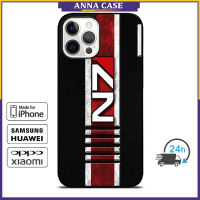 Mass Effect N7 Stripe Phone Case for iPhone 14 Pro Max / iPhone 13 Pro Max / iPhone 12 Pro Max / XS Max / Samsung Galaxy Note 10 Plus / S22 Ultra / S21 Plus Anti-fall Protective Case Cover