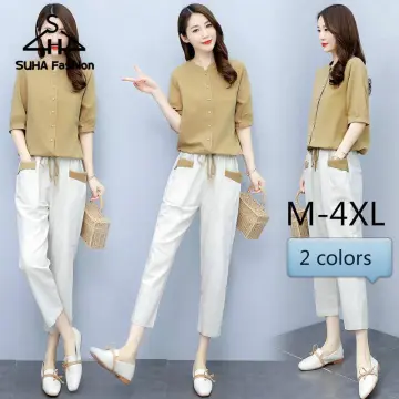 Buy Terno White Pants And Blouse Formal online