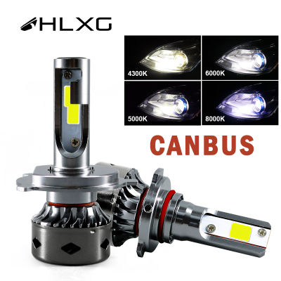 HLXG h7 led Mini CANBUS H4 12V H11 H1 H8 H9 6000K Bulb 12000LM Light Car Headlight lampada 9005 HB3 9006 HB4 lamp