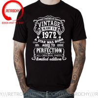 Vintage Made In 1972 T-Shirt Dad Father 50 Years Old 50Th Birthday Gift Born In 1972 T Shirt Retro Streetwear Hip Hop Tops Tees