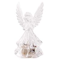 Bedside Lamp High Durability Acrylic Decorative 3D Angel Style Desktop Night Lamp Night Light for Home