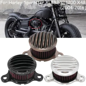 Harley Sportster XL 883 1200 2004-2016 universal auto Air Cleaner Filter  New Rough Crafts Air Cleaner Intake Filter Syetem
