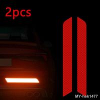 bklnlk☃✌✥  2pcs Car Reflective Warning Strip Stickers Tape Night Safety Reflector Decal Accessorie