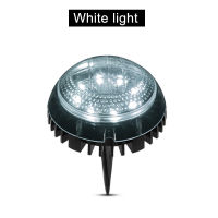 Solar Ground Lights Outdoor IP68 Waterproof Decorative Point Source Solar Lamp Lighting 8 LED Disk Light for Yard Deck Lawn