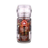 ?HOT? ตรามือ พริกไทยสามสีหัวบด 35 กรัม Hand brand, Three color pepper, Grinding head 35 grams เครื่องปรุงไทย