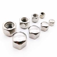 1/10pcs DIN917 304 Stainless Steel Hex Hexagon Decor Short Low Cover Cap Acorn Nut for M3 M4 M5 M6 M8 M10 M12 M14 M16 screw bolt