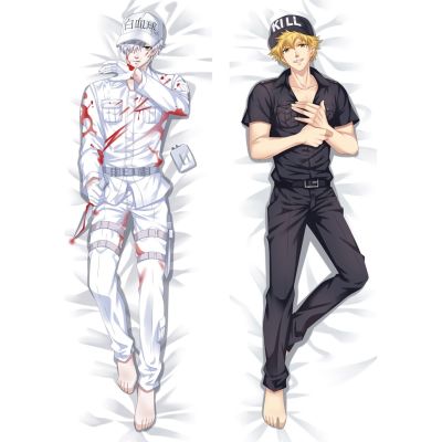 ปลอกหมอน ลายอนิเมะ Dakimakura ขนาด 60x180 ซม. สีขาว สําหรับแต่งคอสเพลย์